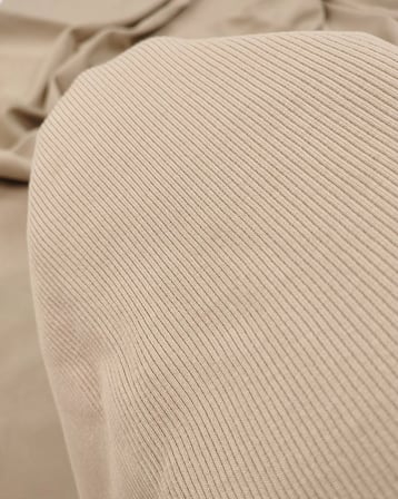 Açık Toprak Tonlu Yeşil Kaşkorse Ribana Kumaş Esnek Yumuşak Bodylik & Bluzluk 100x200cm
