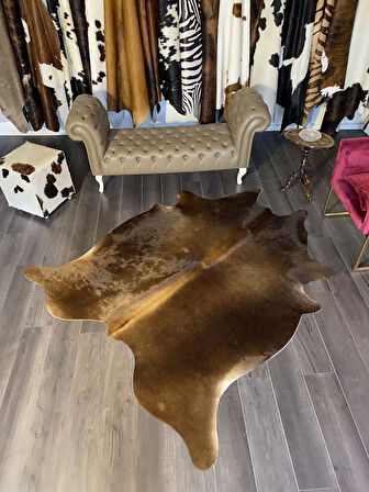HAKİKİ DERİ DANA POSTU KAHVE 190 x 220 - 0201000075