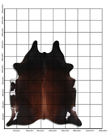 Hakiki Deri Dana Postu Karışık Kahve 180 x 210 cm - 66115