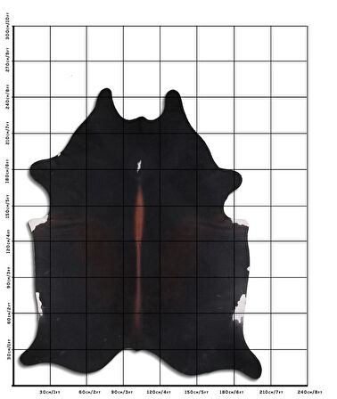 Hakiki Deri Dana Postu Karışık Kahve 200 x 240 cm - 64215