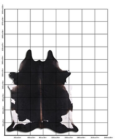 Hakiki Deri Dana Postu Karışık Kahve 170 x 210 cm - 35458