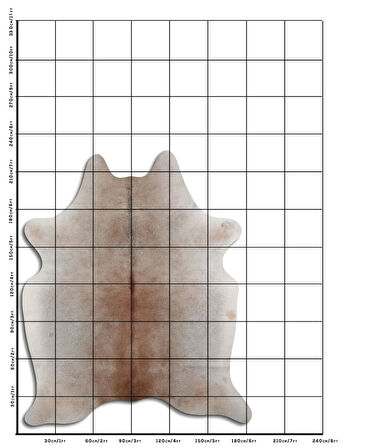 Hakiki Deri Dana Postu Bej 180 x 220 cm - 102558
