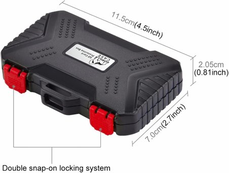 24 Slot Çoklu Hafıza Kartı ve Micro Sd Kart Taşıma Çantası Micro SD Kart Kutusu (Kırmızı)