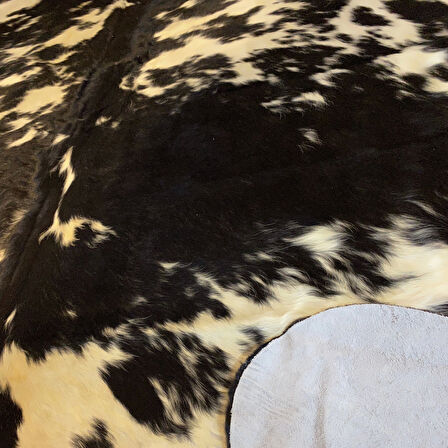 HAKİKİ DERİ DANA POSTU SİYAH - BEYAZ 180 x 215 - 0701000074