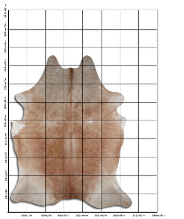 Hakiki Deri Dana Postu Bej 200 x 250 cm - 99125