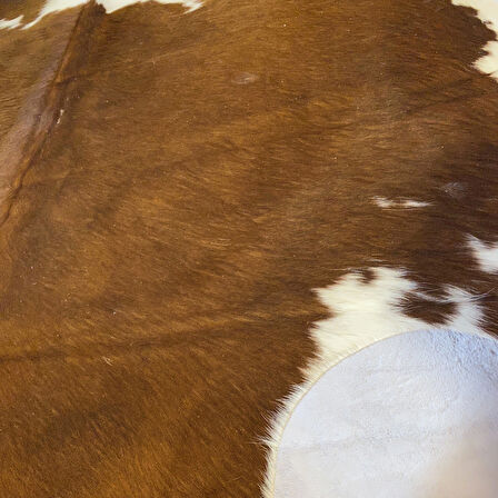 HAKİKİ DERİ DANA POSTU KAHVE - BEYAZ 190 x 220 - 0801000094