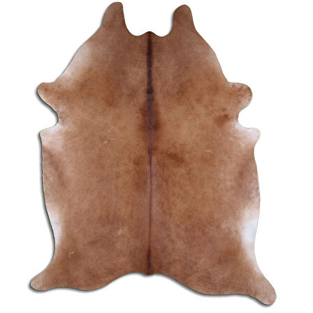 Hakiki Deri Dana Postu Düz Kahve 180 x 240 cm - 62473