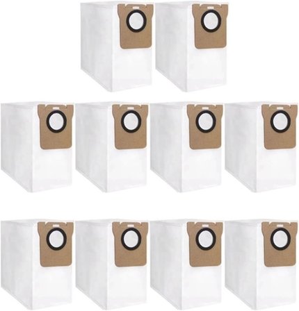 Dreame L10S Pro / L10S Ultra / L10S Pro Ultra /L10 Ultra /L10 Prime /L20 Ultra Robot Süpürge Uyumlu Toz Çöp Torbası Yedek Parça Seti-10 Adet