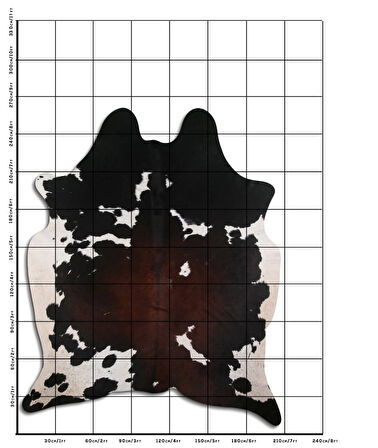 Hakiki Deri Dana Postu Üç Renk 210 x 260 cm - 103856