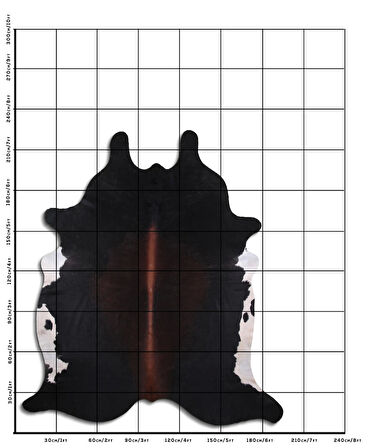 Hakiki Deri Dana Postu Karışık Kahve 200 x 210 cm - 33061