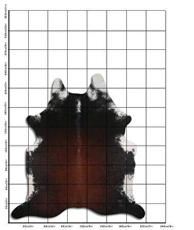 Hakiki Deri Dana Postu Üç Renk 210 x 210 cm - 103914