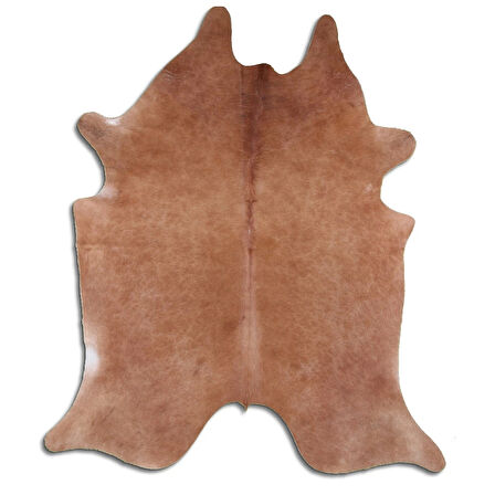 Hakiki Deri Dana Postu Düz Kahve 200 x 220 cm - 62845