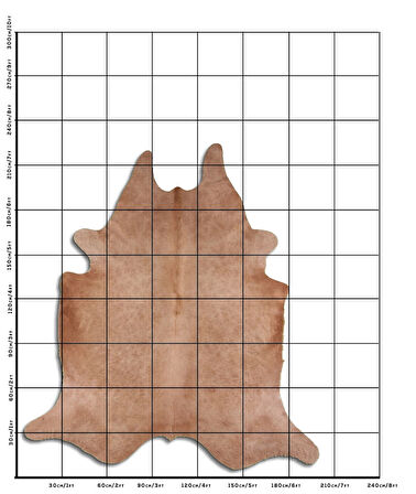 Hakiki Deri Dana Postu Gri 200 x 210 cm - 63164