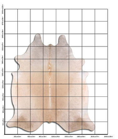 Hakiki Deri Dana Postu Gri 210 x 240 cm - 64511