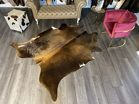 HAKİKİ DERİ DANA POSTU MIX KAHVE 195 x 225 - 1001000014