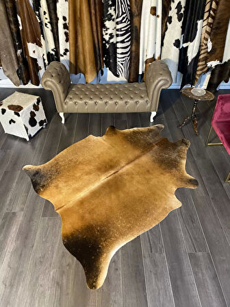 HAKİKİ DERİ DANA POSTU MIX KAHVE 165 x 210 - 1001000031