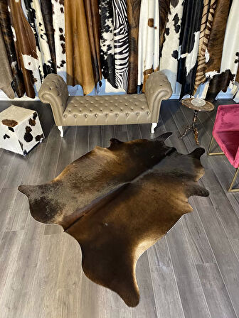 HAKİKİ DERİ DANA POSTU MIX KAHVE 175 x 210 - 1001000037