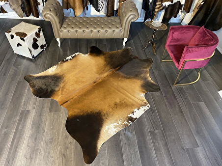 HAKİKİ DERİ DANA POSTU MIX KAHVE 180 x 220 - 1001000038