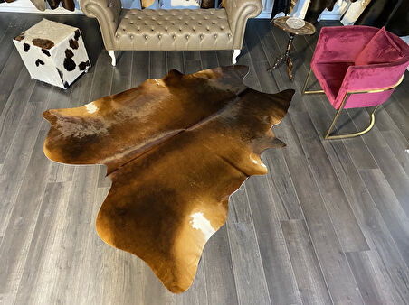 HAKİKİ DERİ DANA POSTU MIX KAHVE 205 x 230 - 1001000039
