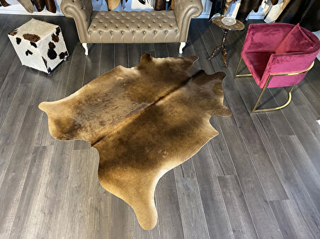 HAKİKİ DERİ DANA POSTU MIX KAHVE 185 x 220 - 1001000041