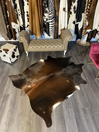 HAKİKİ DERİ DANA POSTU MIX KAHVE 175 x 210 - 1001000043