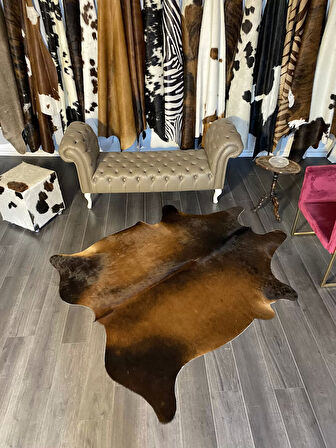 HAKİKİ DERİ DANA POSTU MIX KAHVE 165 x 200 - 1001000048