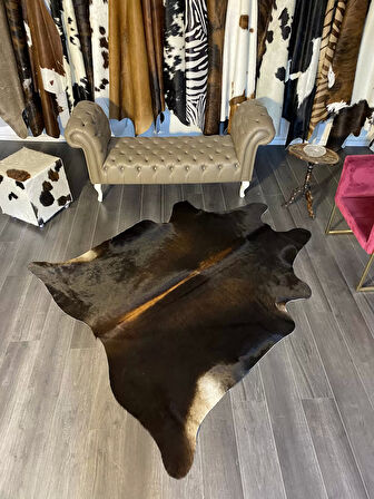 HAKİKİ DERİ DANA POSTU MIX KAHVE 185 x 210 - 1001000050