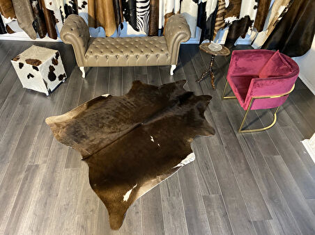 HAKİKİ DERİ DANA POSTU MIX KAHVE 165 x 210 - 1001000052