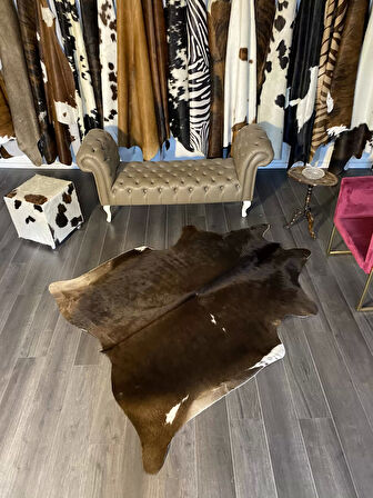 HAKİKİ DERİ DANA POSTU MIX KAHVE 165 x 210 - 1001000052