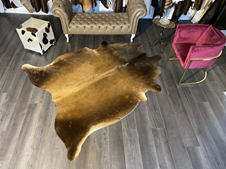 HAKİKİ DERİ DANA POSTU MIX KAHVE 195 x 240 - 1001000059