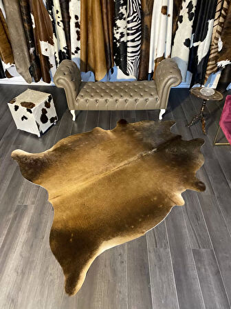 HAKİKİ DERİ DANA POSTU MIX KAHVE 195 x 240 - 1001000059