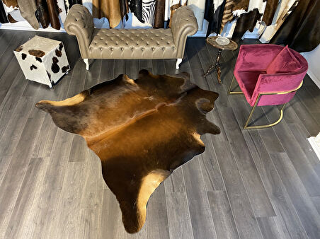 HAKİKİ DERİ DANA POSTU MIX KAHVE 200 x 210 - 1001000064