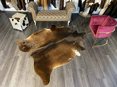 HAKİKİ DERİ DANA POSTU MIX KAHVE 185 x 230 - 1001000083