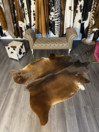 HAKİKİ DERİ DANA POSTU MIX KAHVE 185 x 230 - 1001000083