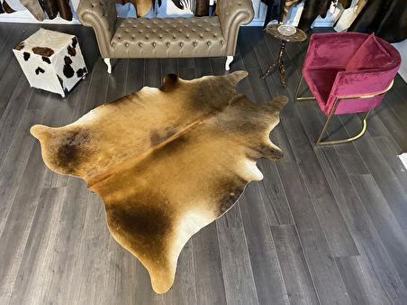 HAKİKİ DERİ DANA POSTU MIX KAHVE 200 x 225 - 1001000086