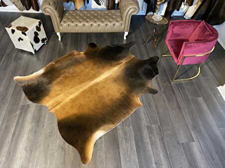 HAKİKİ DERİ DANA POSTU MIX KAHVE 185 x 220 - 1001000092