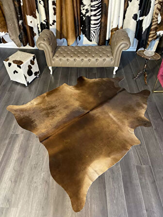 HAKİKİ DERİ DANA POSTU MIX KAHVE 200 x 230 - 1001000100