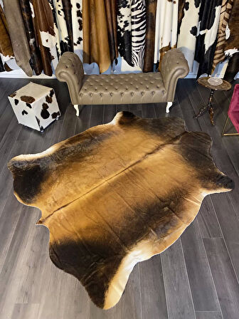 HAKİKİ DERİ DANA POSTU MIX KAHVE 205 x 235 - 1001000104