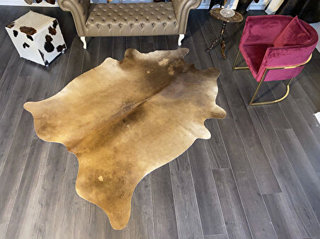 HAKİKİ DERİ DANA POSTU MIX KAHVE 180 x 225 - 1001000114