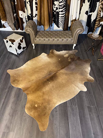 HAKİKİ DERİ DANA POSTU MIX KAHVE 180 x 225 - 1001000114