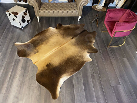 HAKİKİ DERİ DANA POSTU MIX KAHVE 185 x 220 - 1001000115