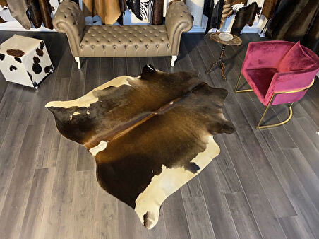 HAKİKİ DERİ DANA POSTU MIX KAHVE 190 x 200 - 1001000120