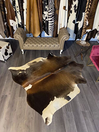 HAKİKİ DERİ DANA POSTU MIX KAHVE 190 x 200 - 1001000120