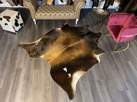 HAKİKİ DERİ DANA POSTU MIX KAHVE 195 x 210 - 1001000121