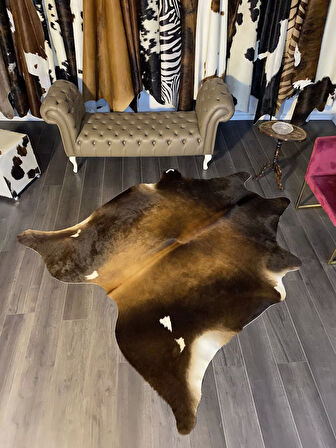 HAKİKİ DERİ DANA POSTU MIX KAHVE 195 x 210 - 1001000121