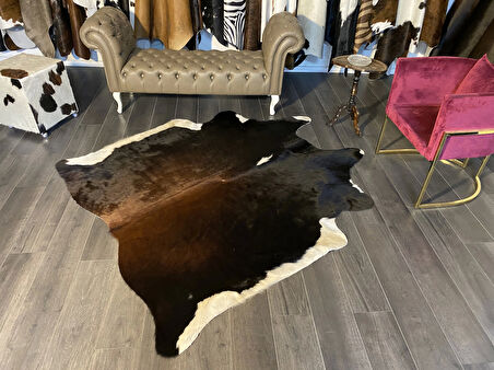 HAKİKİ DERİ DANA POSTU MIX KAHVE 175 x 205 - 1001000128