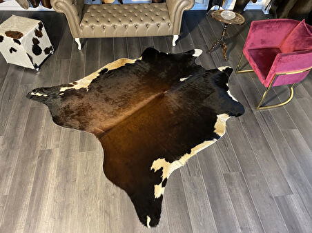 HAKİKİ DERİ DANA POSTU MIX KAHVE 210 x 220 - 1001000152