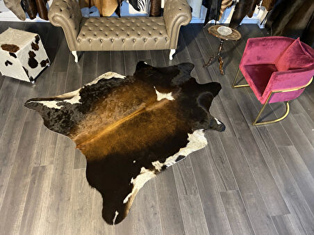 HAKİKİ DERİ DANA POSTU MIX KAHVE 180 x 215 - 1001000156