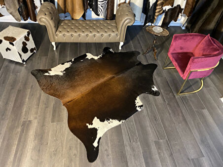 HAKİKİ DERİ DANA POSTU MIX KAHVE 190 x 210 - 1001000163