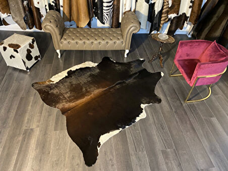 HAKİKİ DERİ DANA POSTU MIX KAHVE 170 x 205 - 1001000166